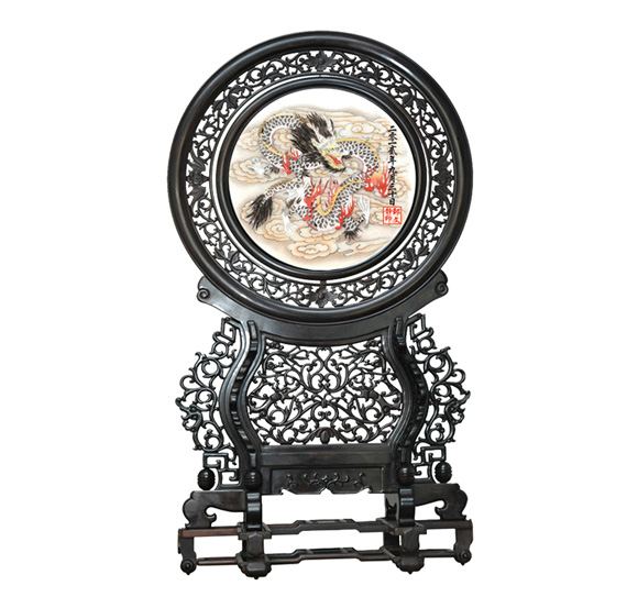 維尼寶貝盤龍鴻軒胎毛繡