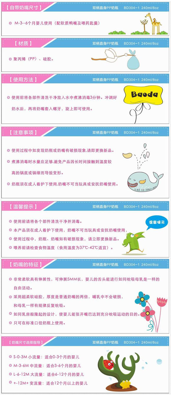 �����p��ֱ��PP��ƿ240ml��