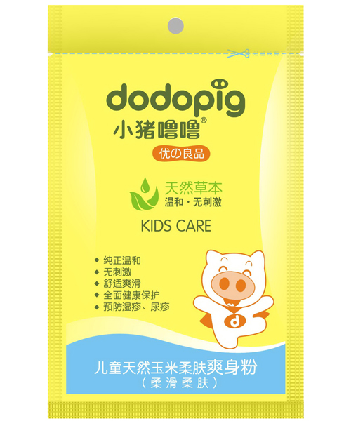 小豬嚕嚕兒童天然玉米柔膚爽身粉(柔滑柔膚)60g
