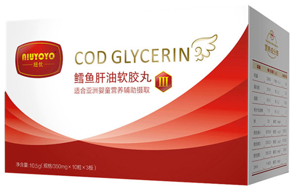 紐優(yōu)魚肝油膠丸3段30粒