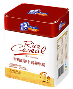 貝希有機胡蘿卜營養(yǎng)米粉聽裝