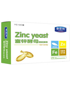 泰斯利富鋅酵母凝膠糖果