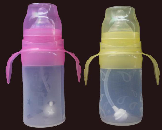 貝樂(lè)寬口硅膠奶瓶220ml