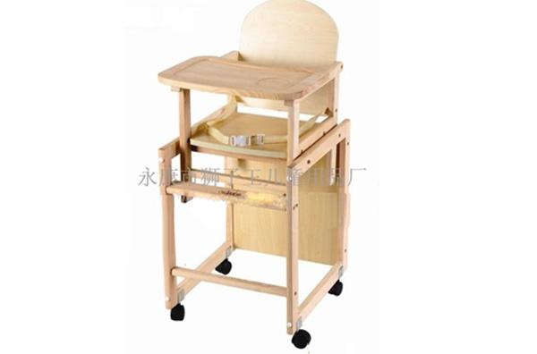 博比龍818實木兒童餐椅