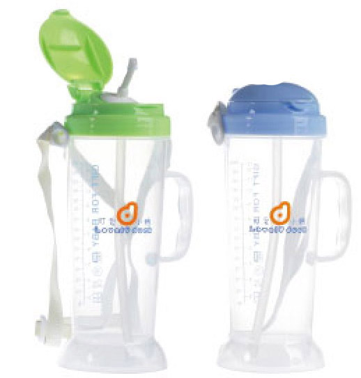 可愛小鴨吸管型幼兒水壺