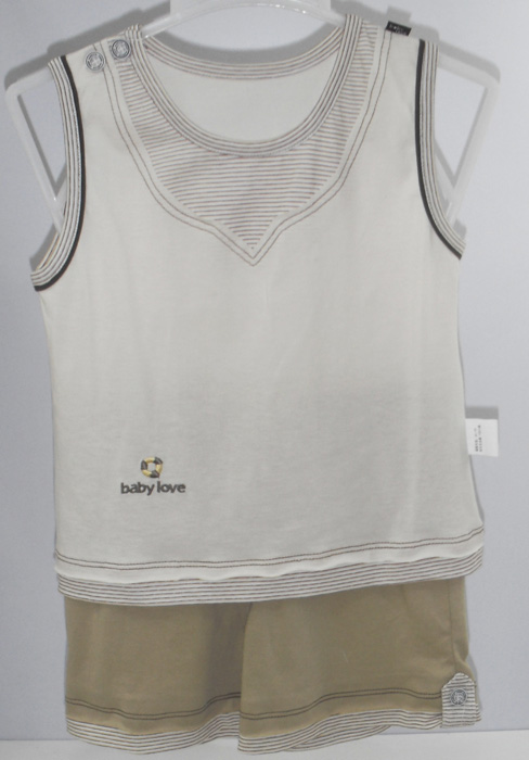 娃愛的蓓蓓夏季條紋套裝