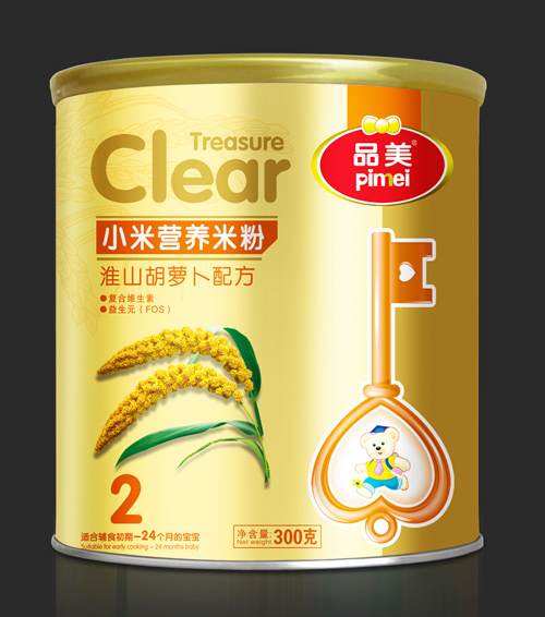 品美小米系列淮山胡蘿卜配方米粉2段