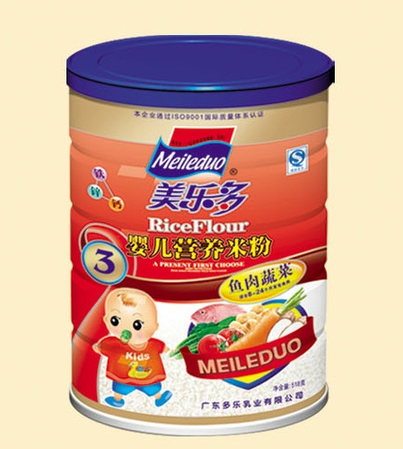 美多樂(lè)魚(yú)肉蔬菜嬰兒營(yíng)養(yǎng)米粉3段