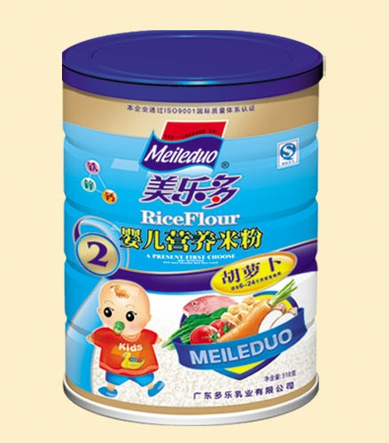 美多樂胡蘿卜嬰兒營養(yǎng)米粉2段