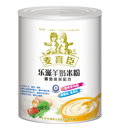 麥喜臣樂滋羊奶米粉番茄蛋黃配方(聽裝)