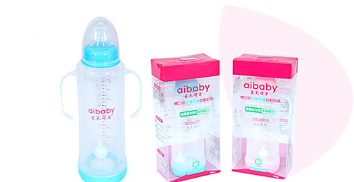 愛兒得樂(lè)240ml標(biāo)口防爆高硼硅0-24月自動(dòng)奶瓶