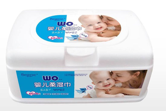 倍爾潔WO系列66片盒裝嬰兒濕巾