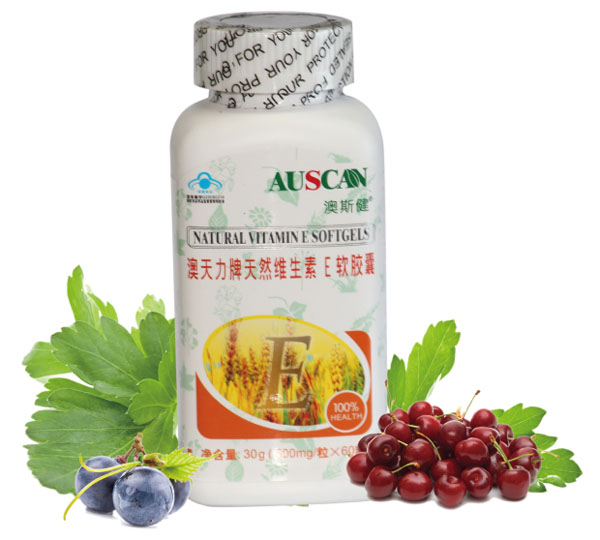 澳斯健澳天力牌天然維生素E軟膠囊