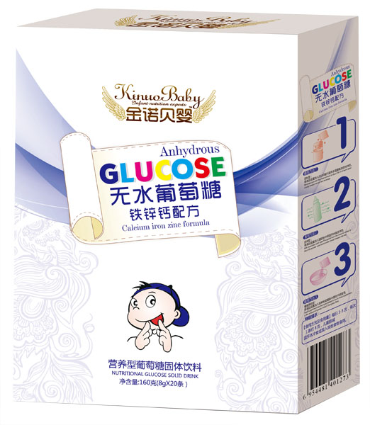 金諾貝嬰鐵鋅鈣配方無水葡萄糖盒裝