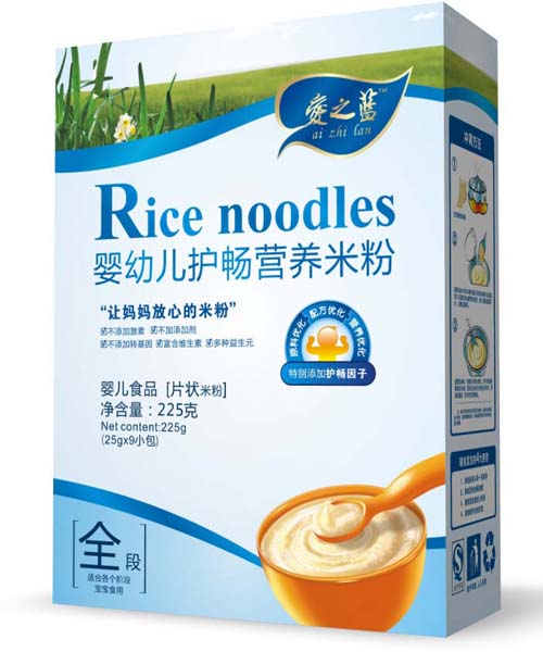 愛之藍嬰幼兒護腸營養(yǎng)米粉全段