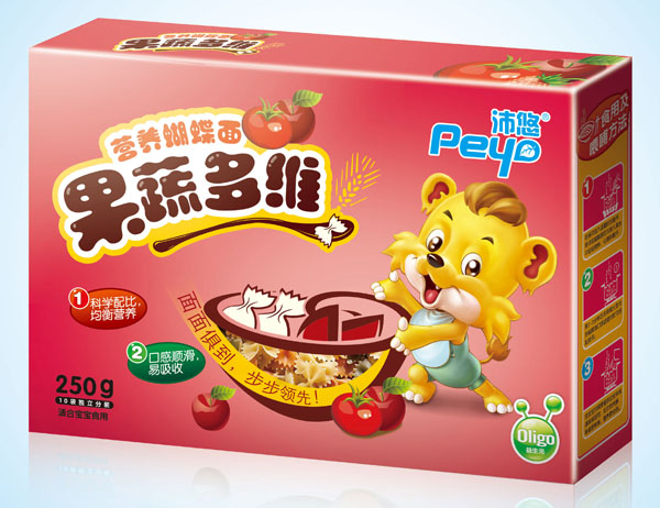 沛悠果蔬多維營(yíng)養(yǎng)蝴蝶面250g