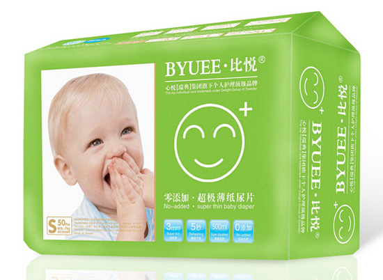 比悅超級(jí)薄紙尿片S碼50片