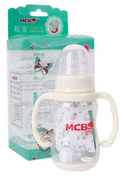 聰寶150MlPP標(biāo)準(zhǔn)口徑感溫自動(dòng)奶瓶