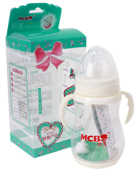 聰寶250mlpp寬口徑感溫自動(dòng)奶瓶