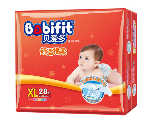 貝愛多舒適棉柔紙尿褲XL碼28片大包裝