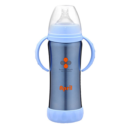 愛(ài)普麗不銹鋼保溫奶瓶210ml藍(lán)色