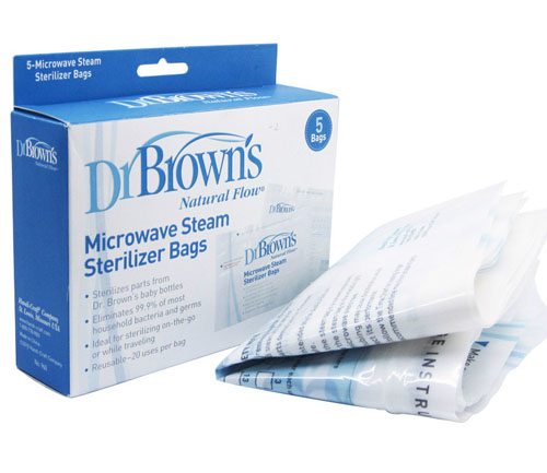 布朗博士微波爐蒸汽消毒袋(5個裝)