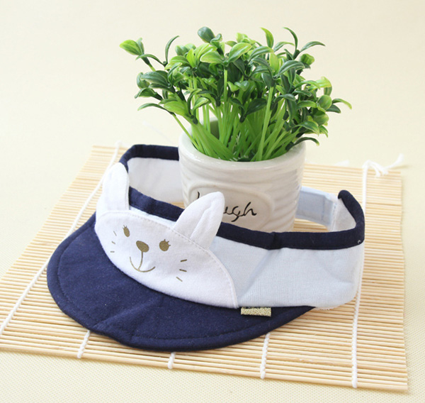 靚冠兒嬰幼兒空頂遮陽帽子藏青色