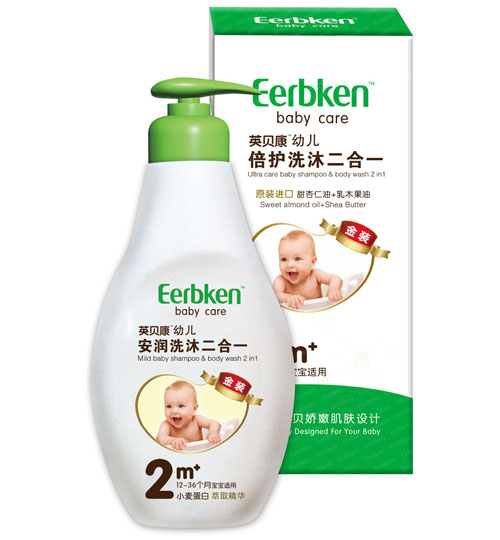 英貝康幼兒安潤洗沐二合一(小麥蛋白)2階段