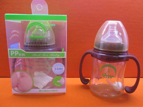苗哺專家6安寬口雙耳高級納米抗菌奶瓶