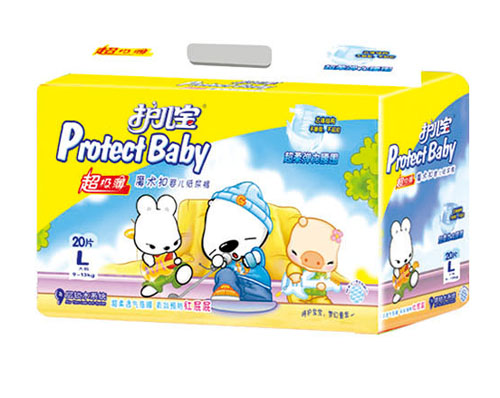護兒寶超級薄彈力嬰兒紙尿褲L碼20片