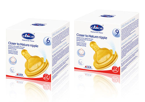 積高仿真防脹氣奶嘴盒裝(寬口徑)L碼