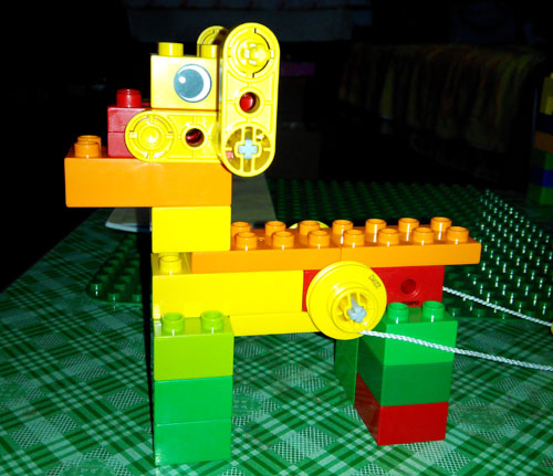 樂高可愛狗積木玩具