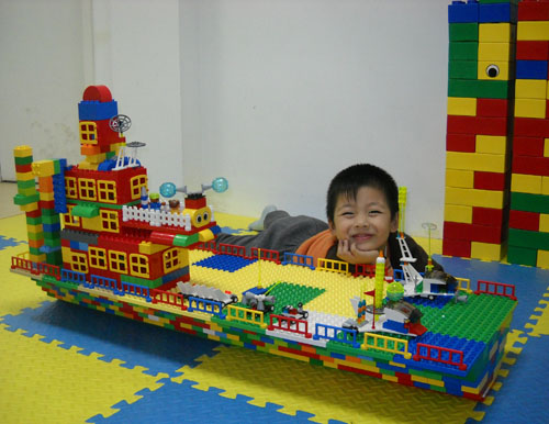 樂高輪船積木玩具