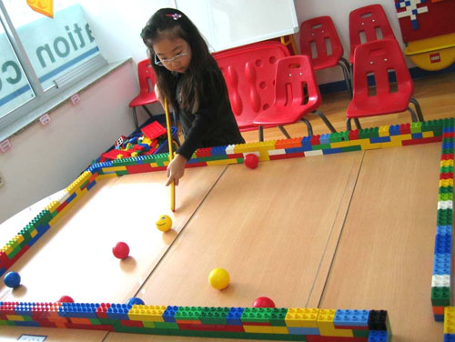 樂高臺球積木玩具