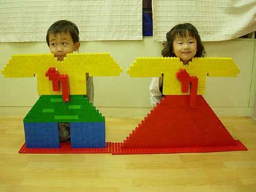 樂高天使木玩具