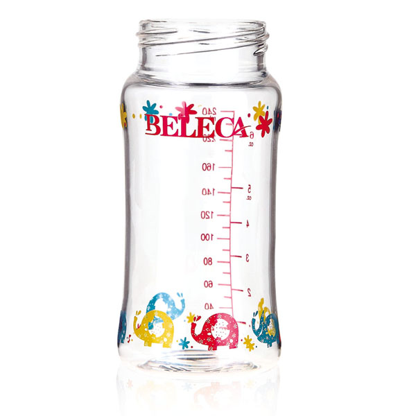 貝樂嘉時尚卡通奶瓶平身240ml