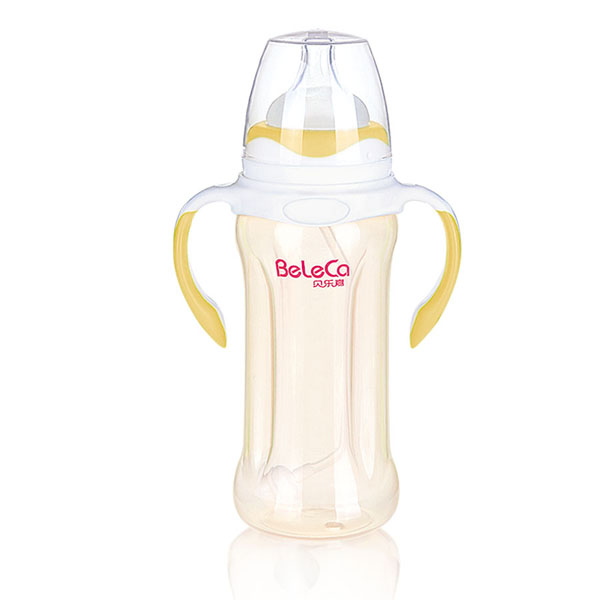 貝樂嘉黃白兩色標(biāo)口全自動嬰兒奶瓶