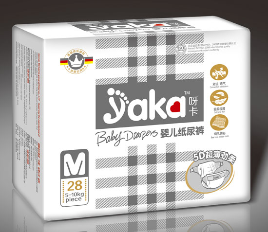 呀卡嬰兒紙尿褲M碼28片