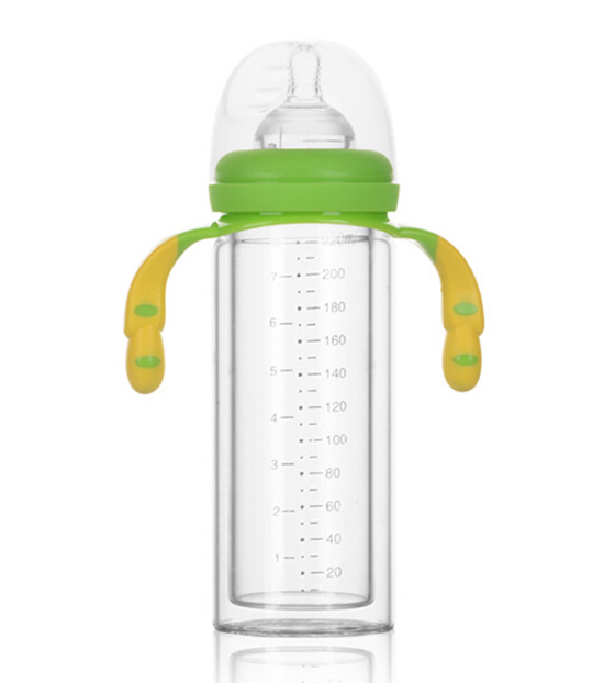 愛弗圖西220ML雙層玻璃保溫隔熱奶瓶