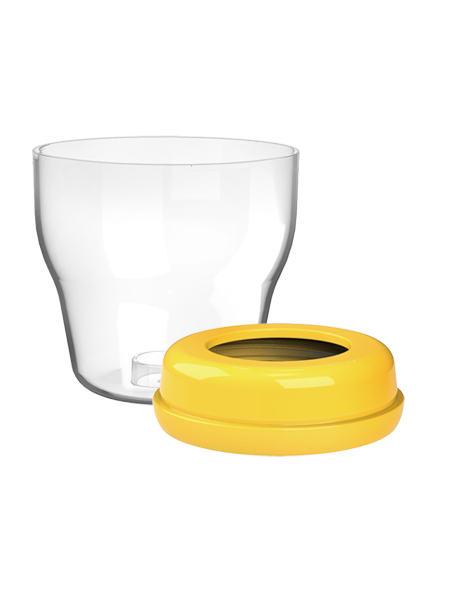 伊斯卡爾寬口徑奶瓶旋蓋組合(黃)