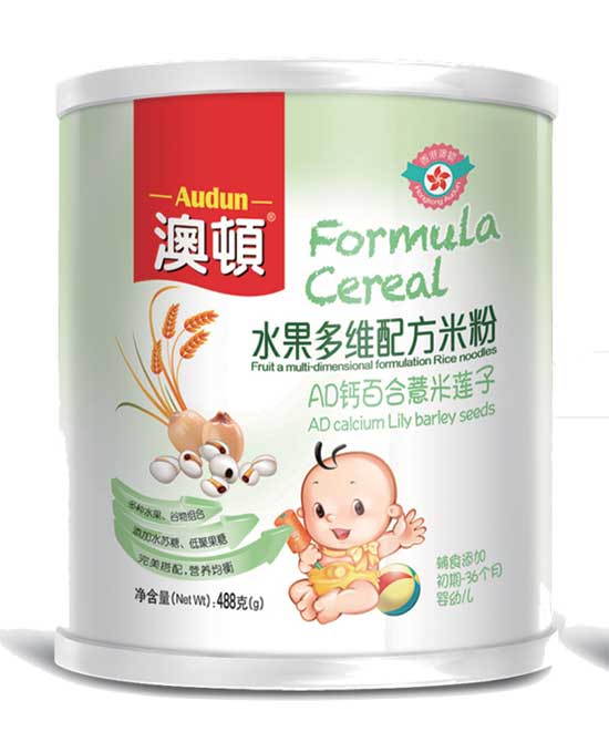 澳頓AD鈣百合薏米蓮子水果米粉