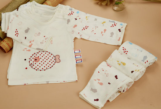 金色小魚竹纖維單面小魚肩開套