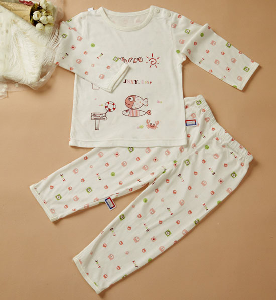 金色小魚麻塞爾纖維單面小魚肩開套