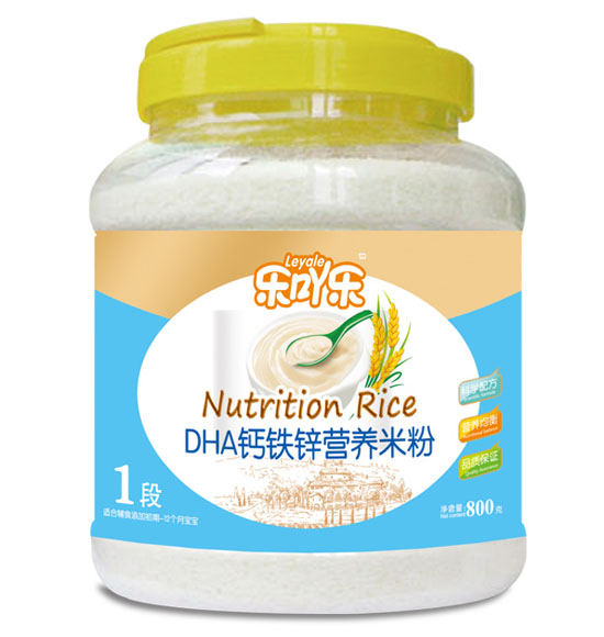 樂吖樂DHA鈣鐵鋅營(yíng)養(yǎng)米粉1段