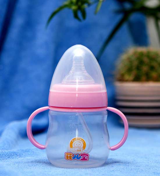 菲兒寶180ML寬口PP全自動奶瓶(粉)