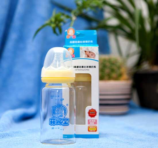 菲兒寶120毫升標(biāo)口高硼硅晶鉆玻璃奶瓶1