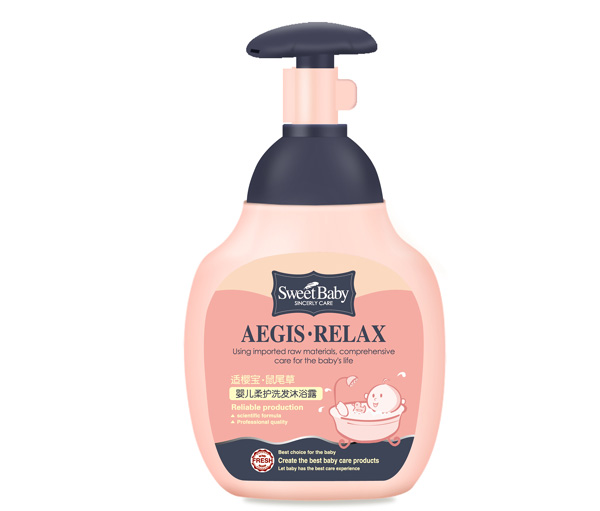 新適櫻寶鼠尾草嬰兒柔護洗發(fā)沐浴露330ml