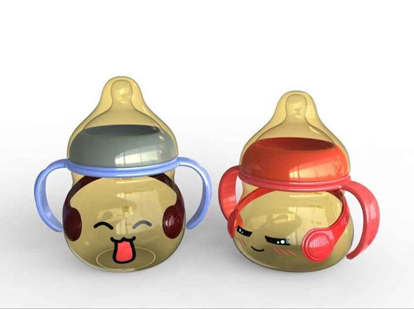 寶升新款抗菌納米奶瓶