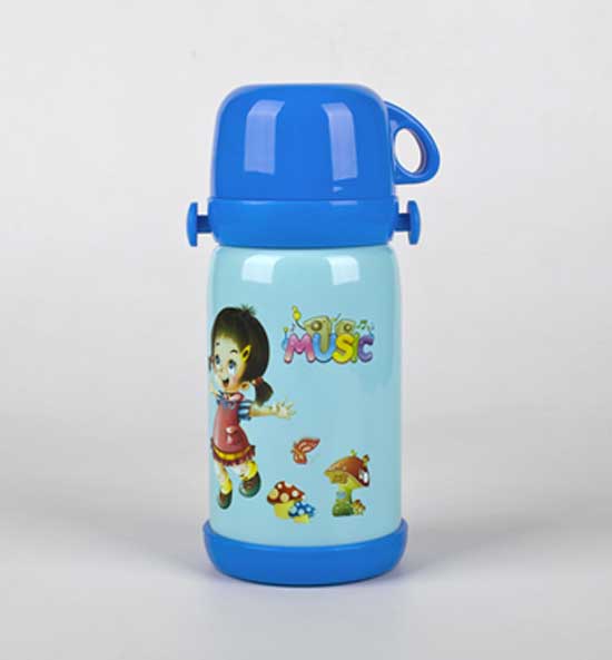 亨特貝貝旅行沖奶保溫杯600ml藍色