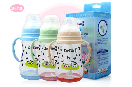 皇嬰寬口感溫自動(dòng)奶瓶260ML
